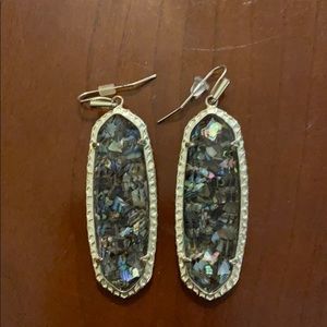 Lauren Earrings in Crushed Abalone Shell